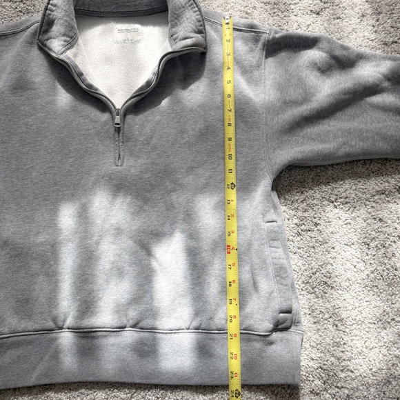 Abercrombie Soft AF Max Essentials 1/2 Zip Sweatshirt Gray Women’s Small - Picture 9 of 11